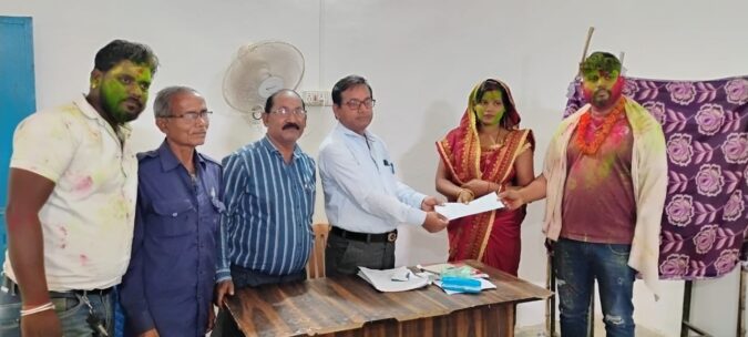 उप सरपंच बनी इंद्रा राहुल कांत, सुलौनी के विकास कार्य मे रहे गा विशेष योगदान